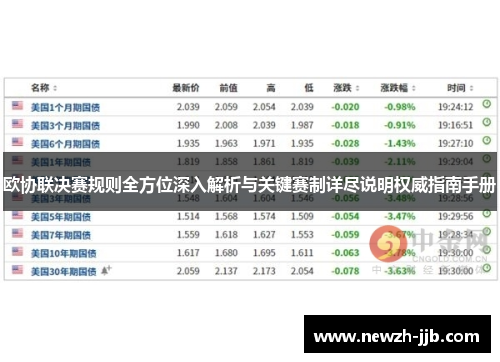 欧协联决赛规则全方位深入解析与关键赛制详尽说明权威指南手册